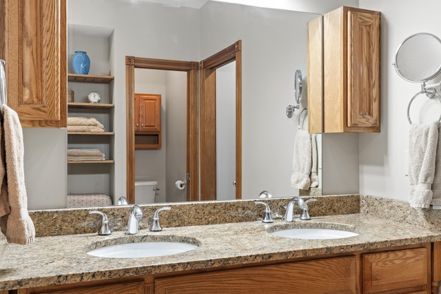 39 Catlin Shore Rd, Harpswell, ME 04079 - bathroom with vanity and toilet