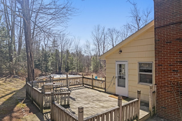 369 Windham Center Rd, Windham, ME 04062 - view of wooden terrace