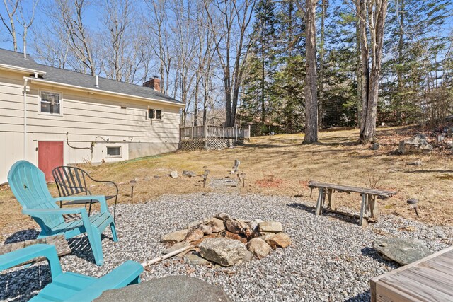 369 Windham Center Rd, Windham, ME 04062 - view of yard with a wooden deck