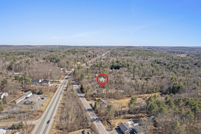 369 Windham Center Rd, Windham, ME 04062 - birds eye view of property featuring a view of trees
