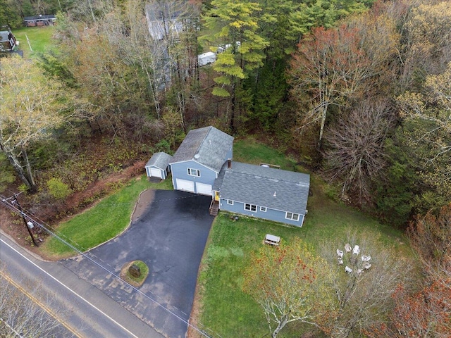 view from above of property