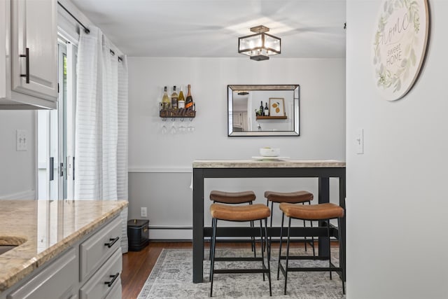 48 Garfield St Unit 7, Saco, ME 04072 - dining space featuring dark wood-style flooring