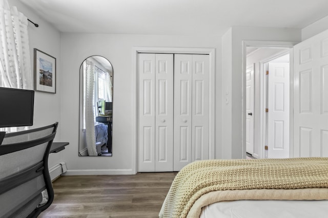 48 Garfield St Unit 7, Saco, ME 04072 - bedroom featuring dark wood finished floors and a closet