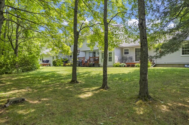 48 Garfield St Unit 7, Saco, ME 04072 - view of green lawn featuring a deck