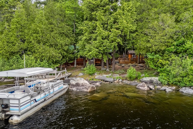 32 Seymour Cove Rd, Bowerbank, ME 04426 - view of dock area