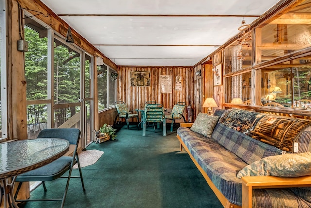 32 Seymour Cove Rd, Bowerbank, ME 04426 - sunroom / solarium with an outdoor living space