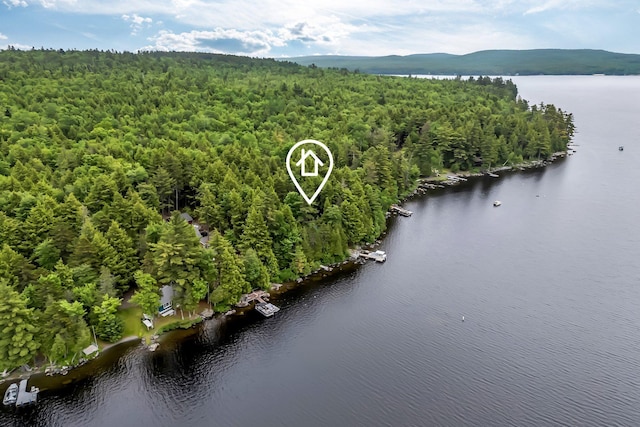 32 Seymour Cove Rd, Bowerbank, ME 04426 - drone / aerial view of a large body of water and a heavily wooded area
