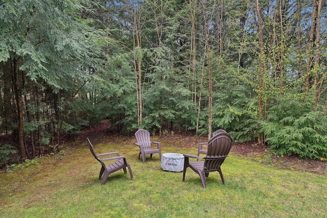 33 Old Dynamite Way, Gorham, ME 04038 - view of grassy yard featuring a forest view