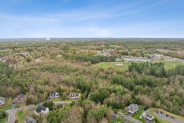 33 Old Dynamite Way, Gorham, ME 04038 - aerial overview of property's location featuring a forest