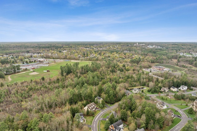 33 Old Dynamite Way, Gorham, ME 04038 - aerial view of property and surrounding area featuring a forest