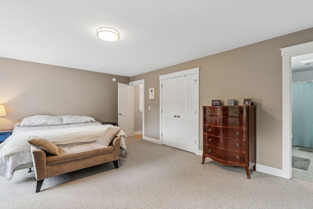 33 Old Dynamite Way, Gorham, ME 04038 - bedroom with light colored carpet, baseboards, and a closet