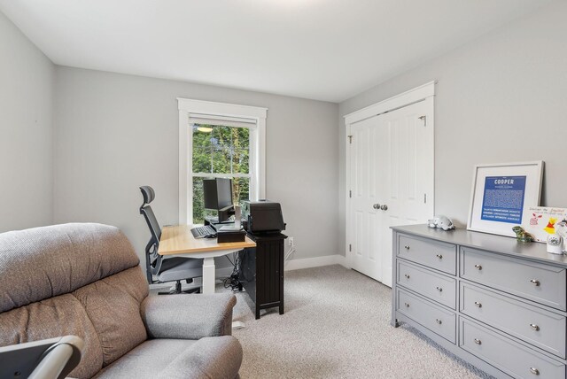 33 Old Dynamite Way, Gorham, ME 04038 - home office with light carpet and baseboards