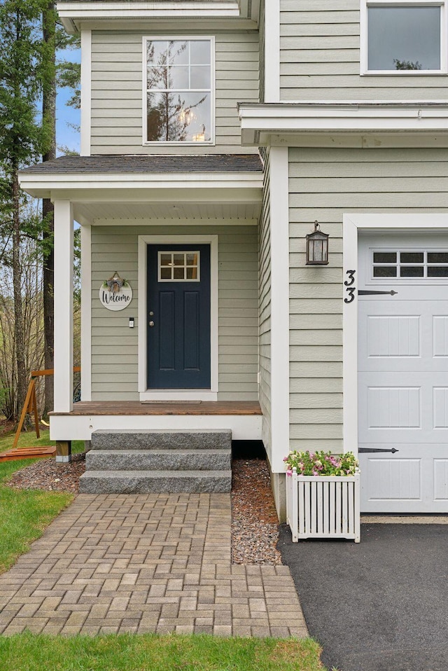 33 Old Dynamite Way, Gorham, ME 04038 - property entrance with a porch