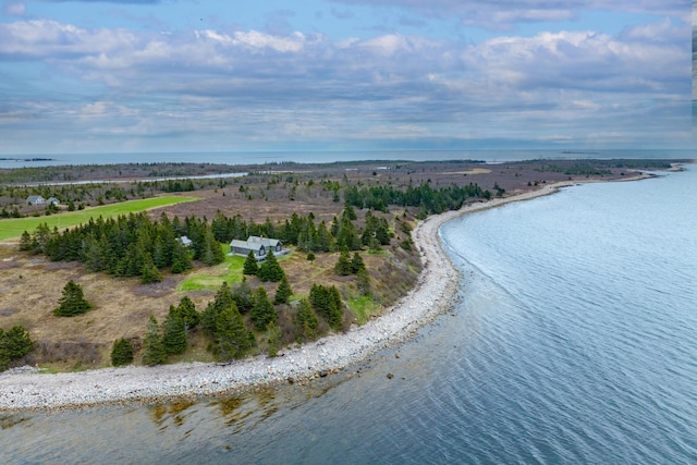 421 Petitmanan Point Rd, Steuben, ME 04680 - bird's eye view of a nearby body of water