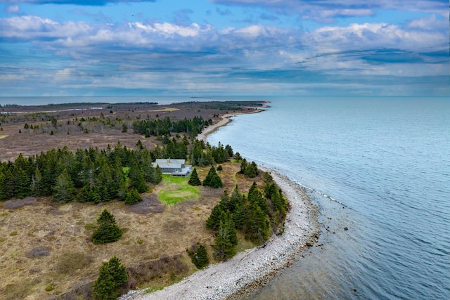 421 Petitmanan Point Rd, Steuben, ME 04680 - aerial view of a nearby body of water