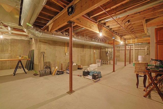 421 Petitmanan Point Rd, Steuben, ME 04680 - view of unfinished basement