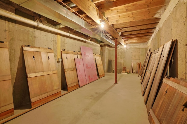 421 Petitmanan Point Rd, Steuben, ME 04680 - view of unfinished basement