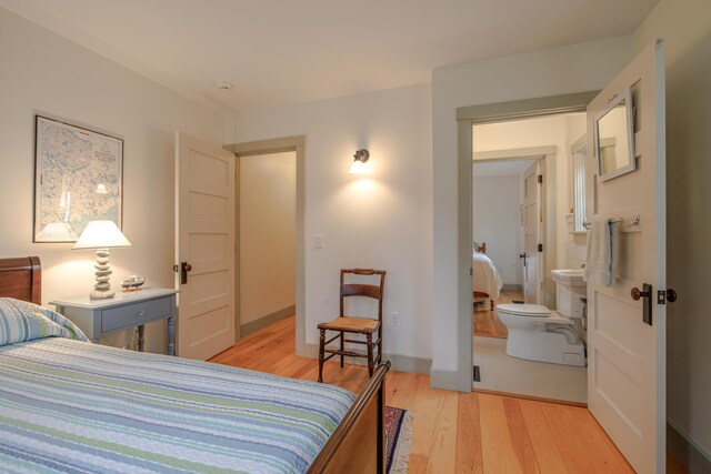 421 Petitmanan Point Rd, Steuben, ME 04680 - bedroom with light wood finished floors