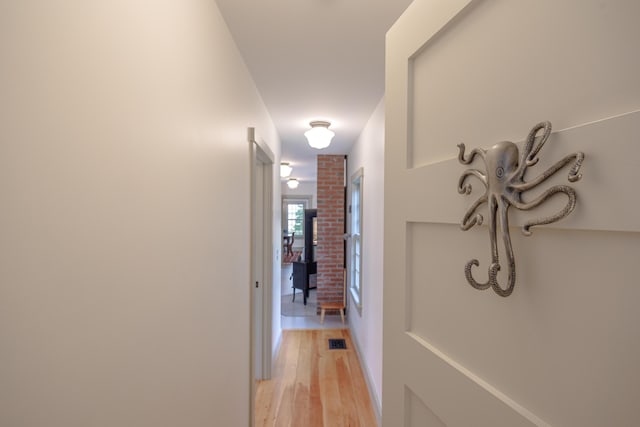 421 Petitmanan Point Rd, Steuben, ME 04680 - hall featuring light wood-style floors