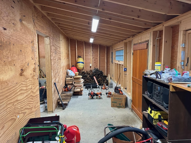 421 Petitmanan Point Rd, Steuben, ME 04680 - view of unfinished below grade area