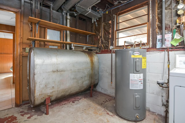 58 Bayview Ter, Wells, ME 04090 - utilities featuring water heater, heating fuel, and washer / clothes dryer