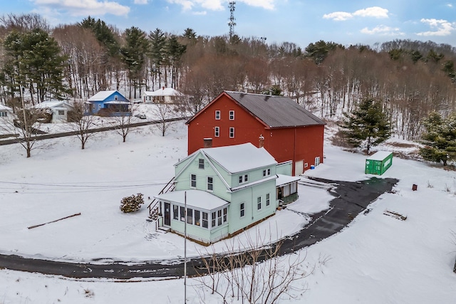 57 Oxford St, Augusta, ME 04330 - view of snowy aerial view