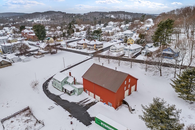 57 Oxford St, Augusta, ME 04330 - snowy aerial view featuring a residential view