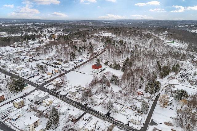 57 Oxford St, Augusta, ME 04330 - snowy aerial view featuring a residential view