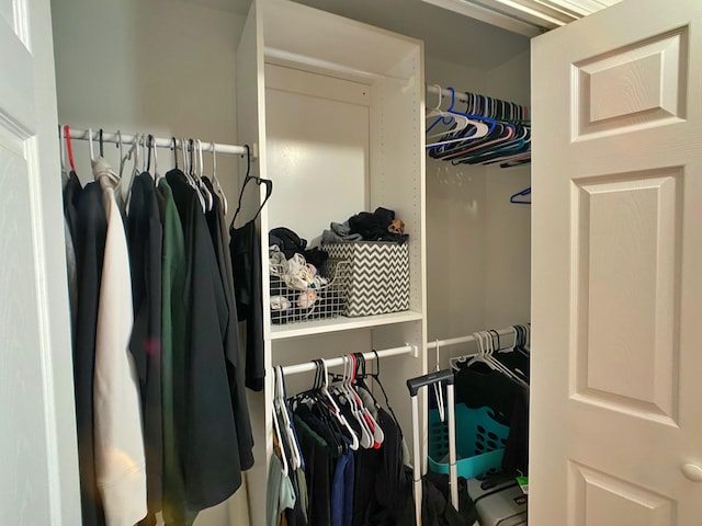 view of closet