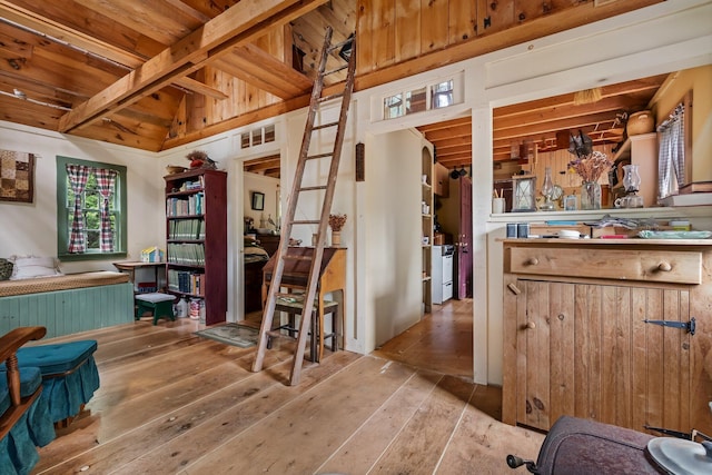 LOT6-1 Sand Shed Loop, Amherst, ME 04605 - interior space with wood-type flooring and visible vents