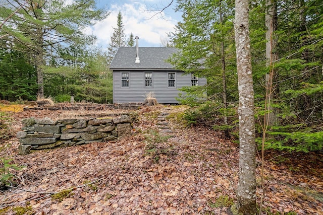 LOT6-1 Sand Shed Loop, Amherst, ME 04605 - back of house with a shingled roof