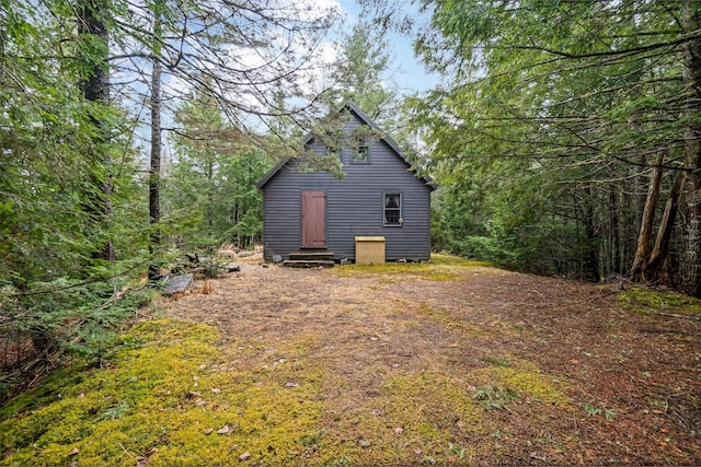 LOT6-1 Sand Shed Loop, Amherst, ME 04605 - back of property with entry steps
