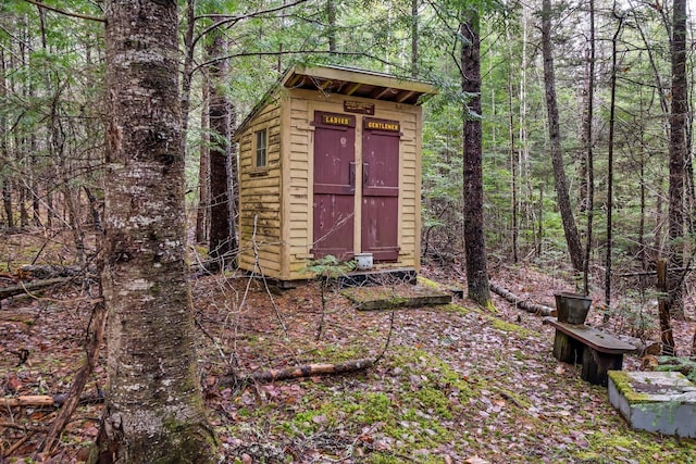 LOT6-1 Sand Shed Loop, Amherst, ME 04605 - view of shed featuring a wooded view
