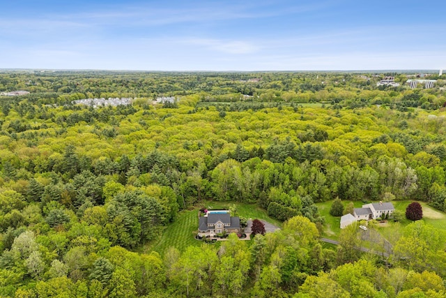 31 Green Trees Dr, Gorham, ME 04038 - view from above of property with a forest