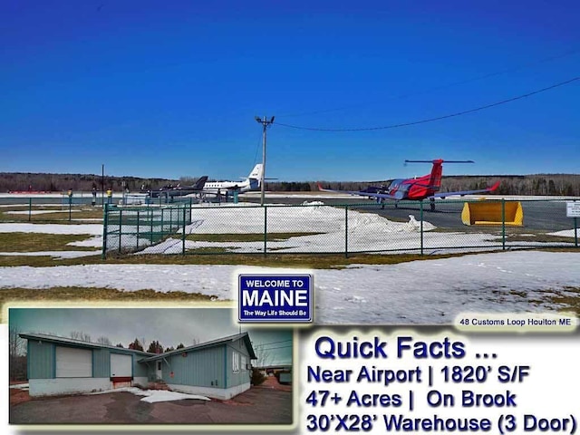 48 Customs Loop, Houlton, ME 04730 - details with fence