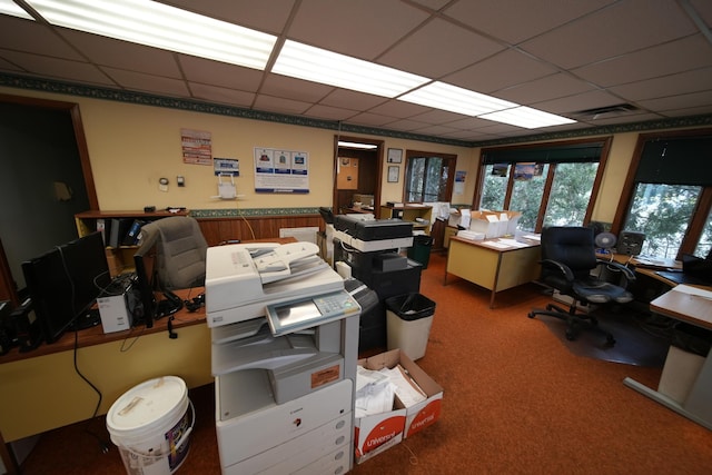 48 Customs Loop, Houlton, ME 04730 - office space with visible vents and a paneled ceiling