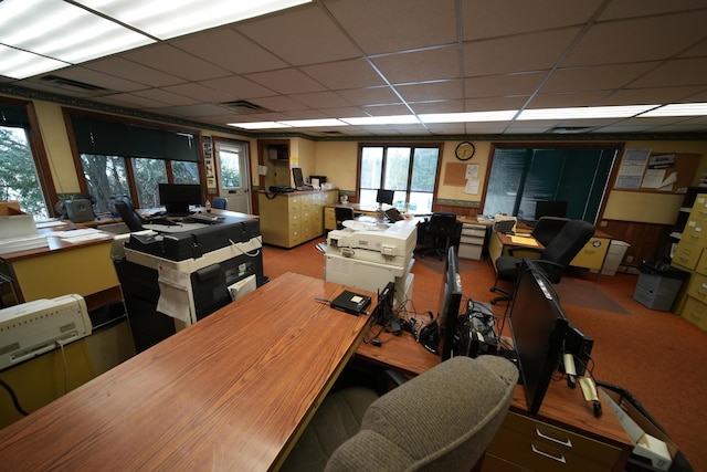 48 Customs Loop, Houlton, ME 04730 - carpeted office featuring visible vents and a paneled ceiling