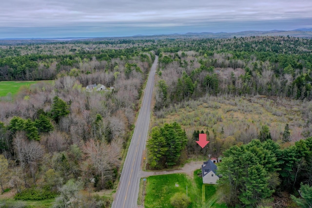 452 Moosehead Trl, Waldo, ME 04915 - aerial view of property and surrounding area featuring a forest