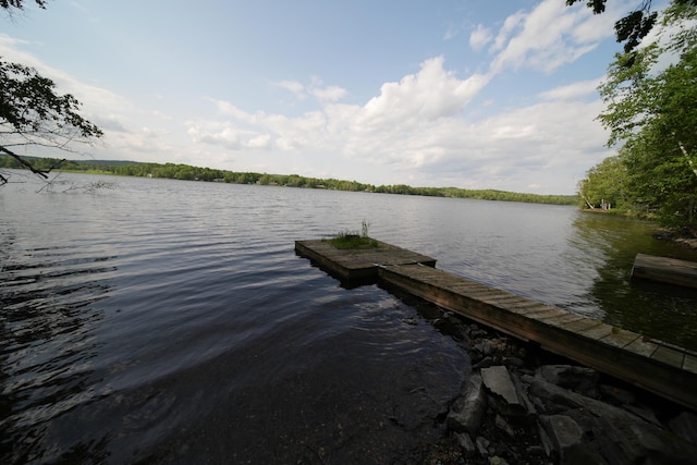 92 Spaulding Lake Rd, Oakfield, ME 04763 - dock area with a water view