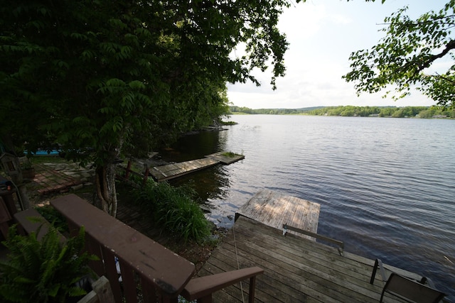 92 Spaulding Lake Rd, Oakfield, ME 04763 - dock area with a water view