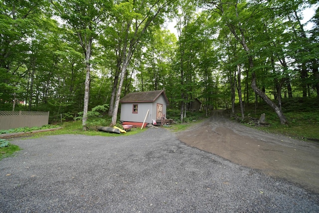 92 Spaulding Lake Rd, Oakfield, ME 04763 - view of front of property featuring a storage unit