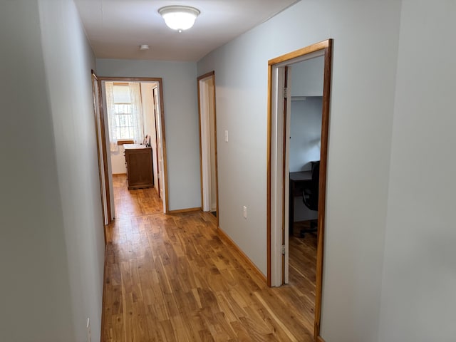 148 Pendleton Point Rd, Islesboro, ME 04848 - corridor featuring light wood-type flooring and baseboards