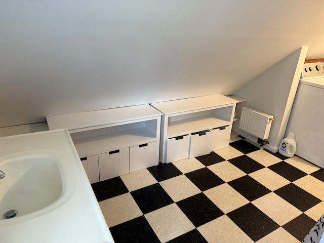 148 Pendleton Point Rd, Islesboro, ME 04848 - bathroom with a sink and radiator