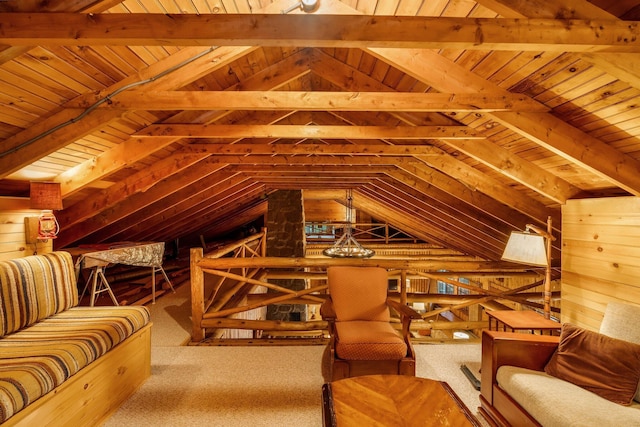 view of attic