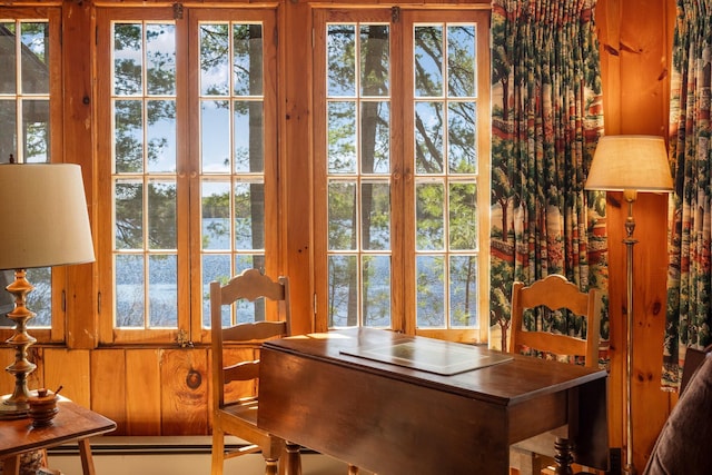 view of home office