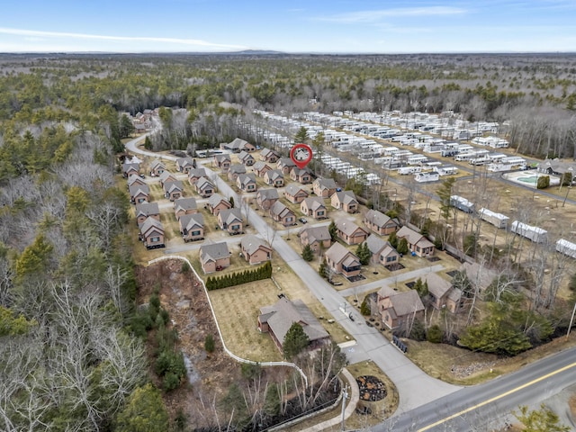 birds eye view of property featuring a residential view