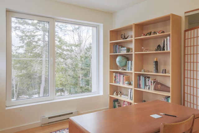 1300 Belfast Rd, Knox, ME 04986 - office space featuring plenty of natural light and a baseboard radiator