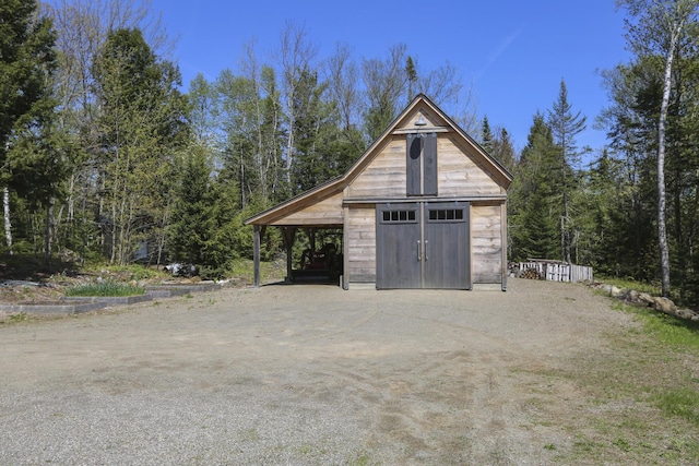 1300 Belfast Rd, Knox, ME 04986 - garage featuring a detached garage