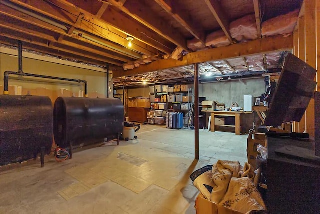 28 Poland Spring Rd, Auburn, ME 04210 - unfinished basement featuring heating fuel