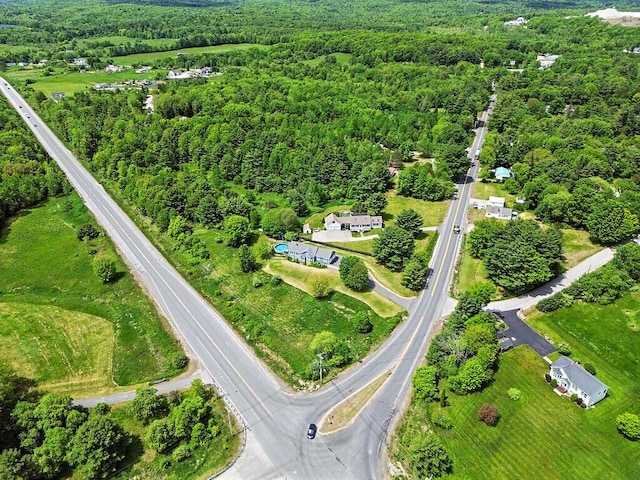 28 Poland Spring Rd, Auburn, ME 04210 - aerial view of property's location featuring a forest